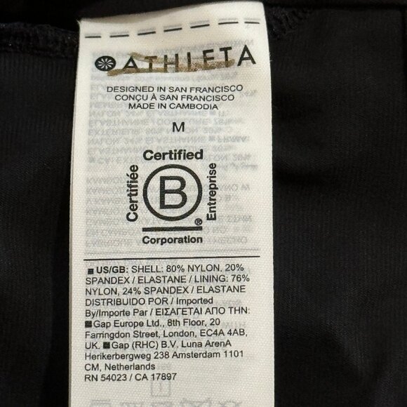 Athleta Maldives One Piece Swimsuit M Liana Floral Mauve Racer Tank High Neck - Picture 7 of 8